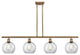 Innovations Lighting 516-4I-BB-G122-8 Athens 4 Light 48" Island Light