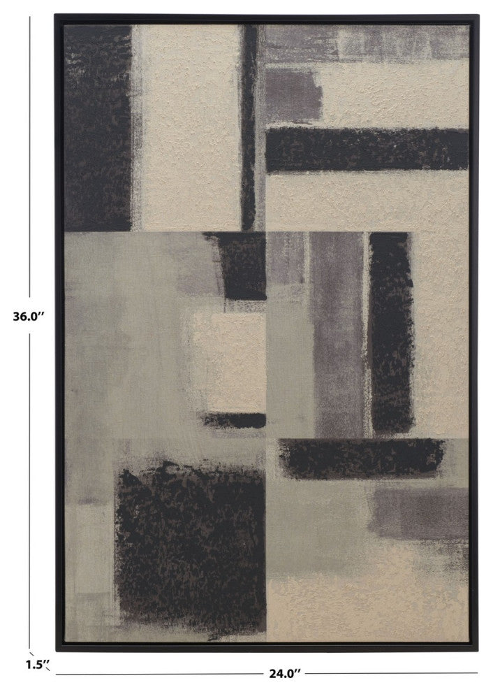 Safavieh Blurred Lines 24 x 36 Wall Art