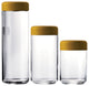 Atmosfera Food Container Urano 3-Piece Set, Materic Ocher