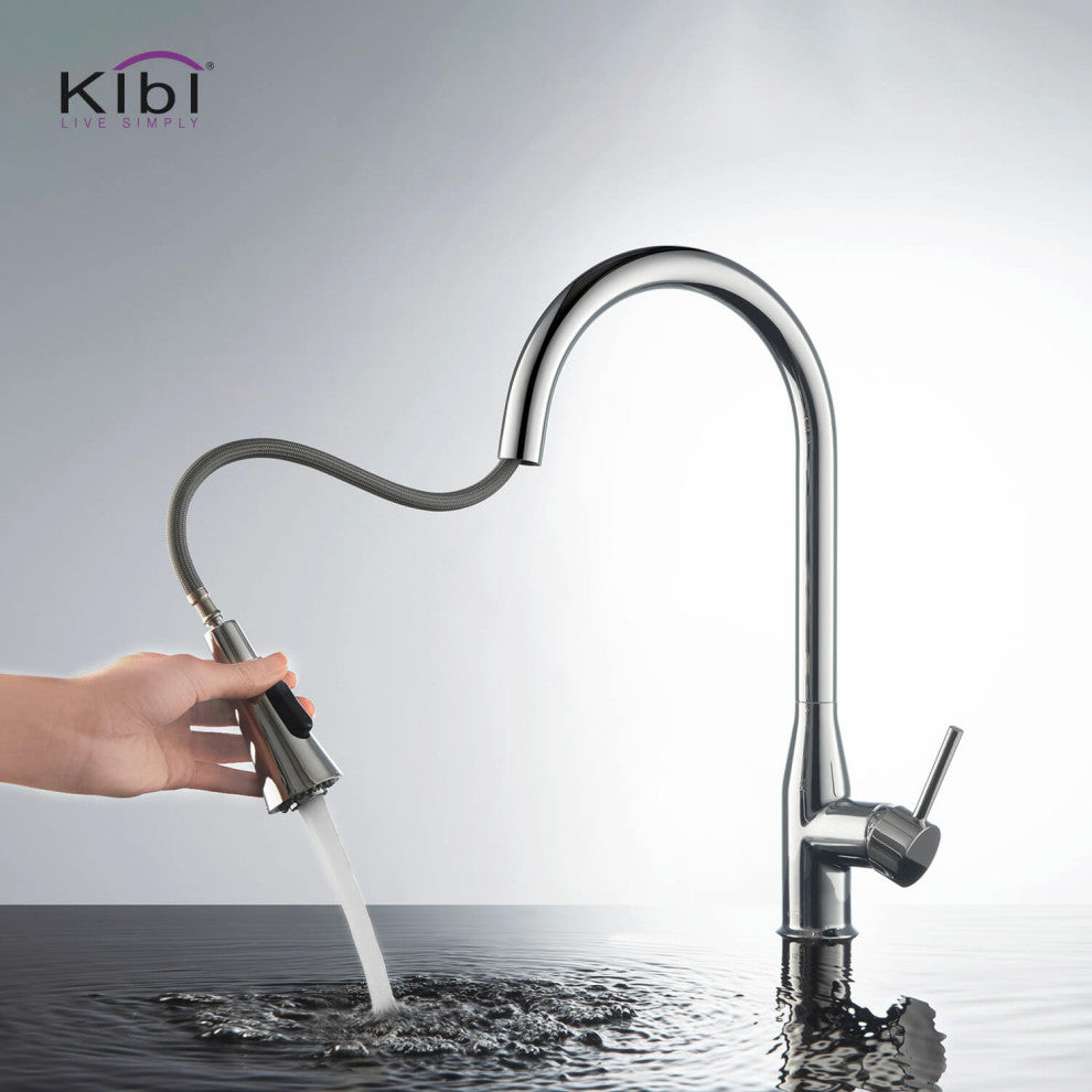 Napa Single Handle Pull Down Faucet, Chrome, Without Soap Dispenser