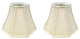 Royal Designs Flare Bottom Outside Corner Scalloped Basic Lamp Shade, Beige, Bei