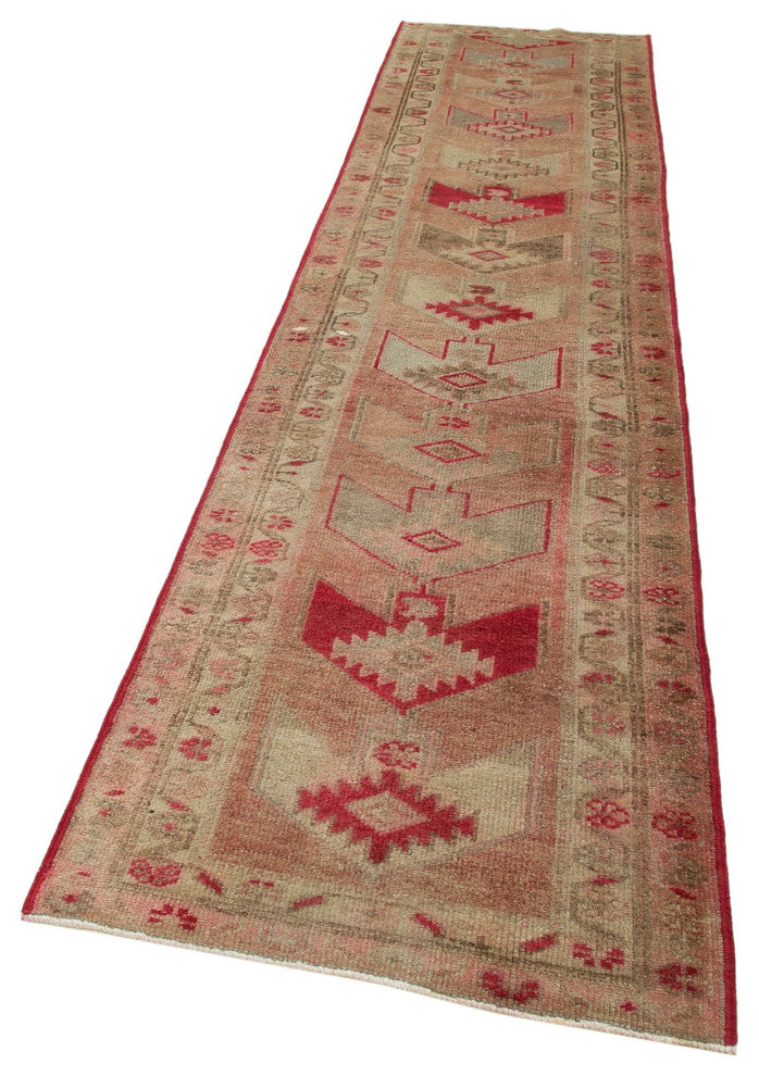 Rug N Carpet - Hand-knotted Anatolian 2' 11" x 13' 4" Rustic Runner Rug