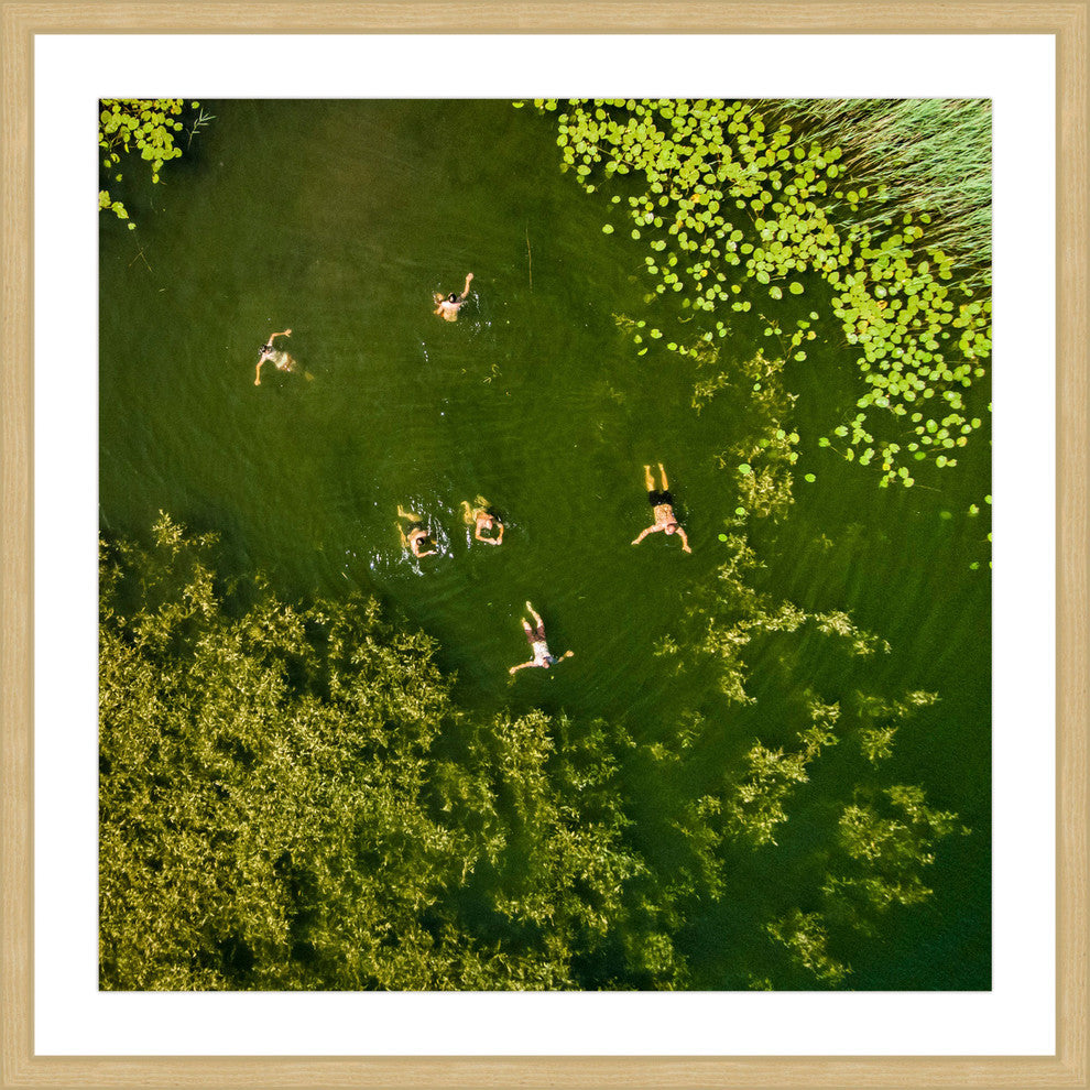 "Lake Fun" Framed Print by Karolis Janulis