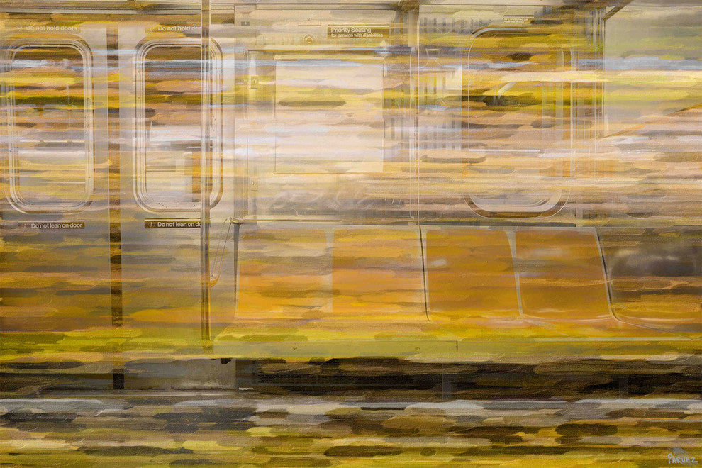 "Do Not Hold Doors" Print on Canvas, 18"x12"