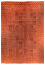 Overdyed, One-of-a-Kind Hand-Knotted Area Rug Pink, 12'4"x16'4"
