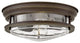 Hinkley Hadley Small Flush Mount, Oil Rubbed Bronze With Clear Glass
