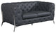 Angelica Italian Leather Loveseat, White