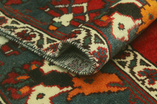 Fine Vintage Distressed Ahtisham Red/Ivory Rug, 6'6 x 9'10