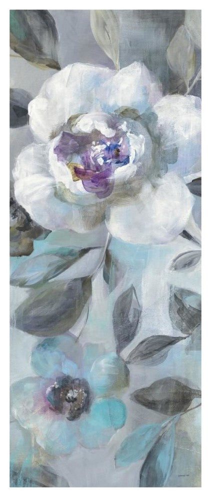 "Twilight Flowers II" Digital Paper Print by Danhui Nai, 32"x77"