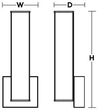 Tad 14" LED Sconce, 120-277V, 5 CCT, Black
