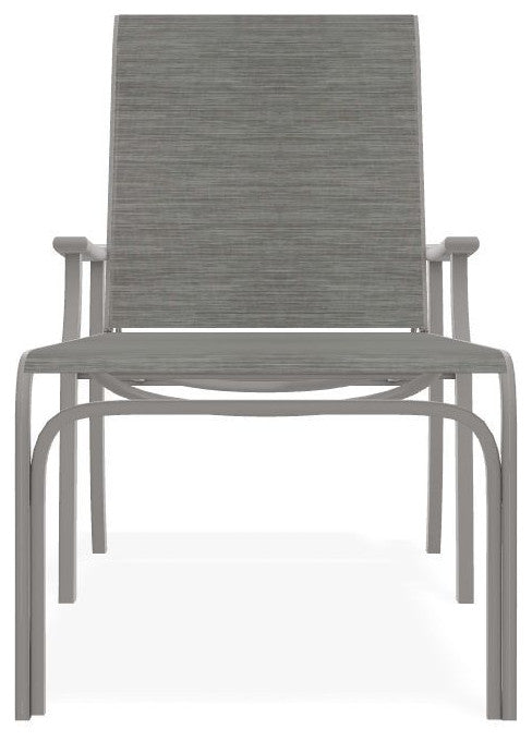 St. Catherine Sling 4-Position Outdoor Chaise Lounge, Sicily/Warm Gray