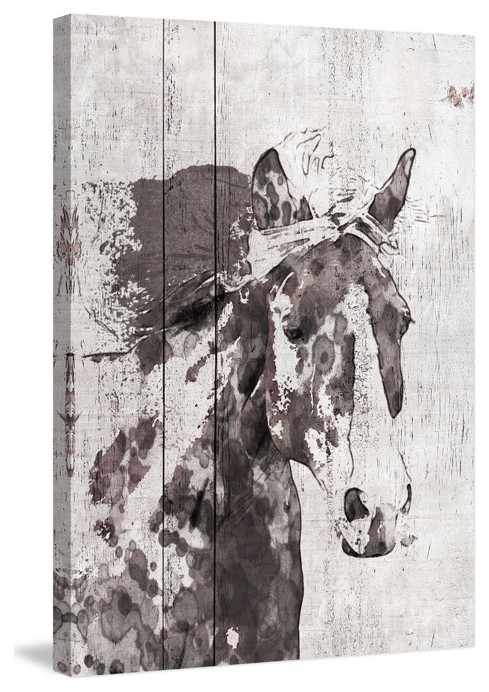 Marmont Hill, "Scarlet Horse 1" by Irena Orlov Painting on Wrapped Canvas, 16x24