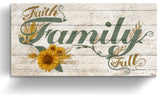 Family Wrapped Canvas Harvest Wall Art, 8"x16"
