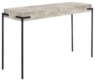 Safavieh Eli Rectangle Console Table, Light Grey/Black