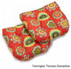 19" U-Shaped Outdoor Tufted Dining Chair Cushion, Set of 2, Farrington Grenadine