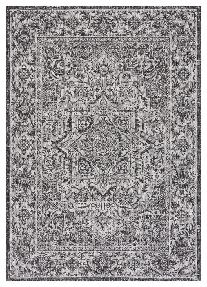 Safavieh Courtyard Cy8863-37621 Southwestern Rug, Black and Gray, 2'3"x6'7" Runn