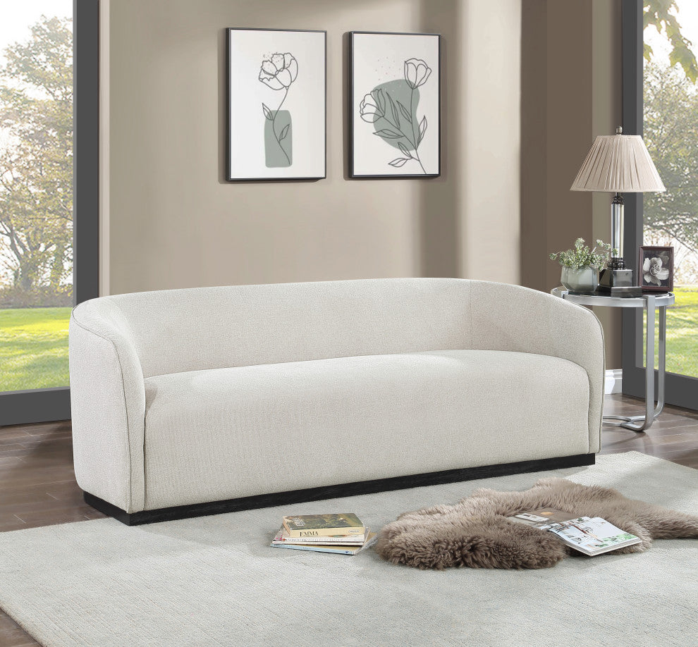 Mylah Upholstered Sofa, Beige