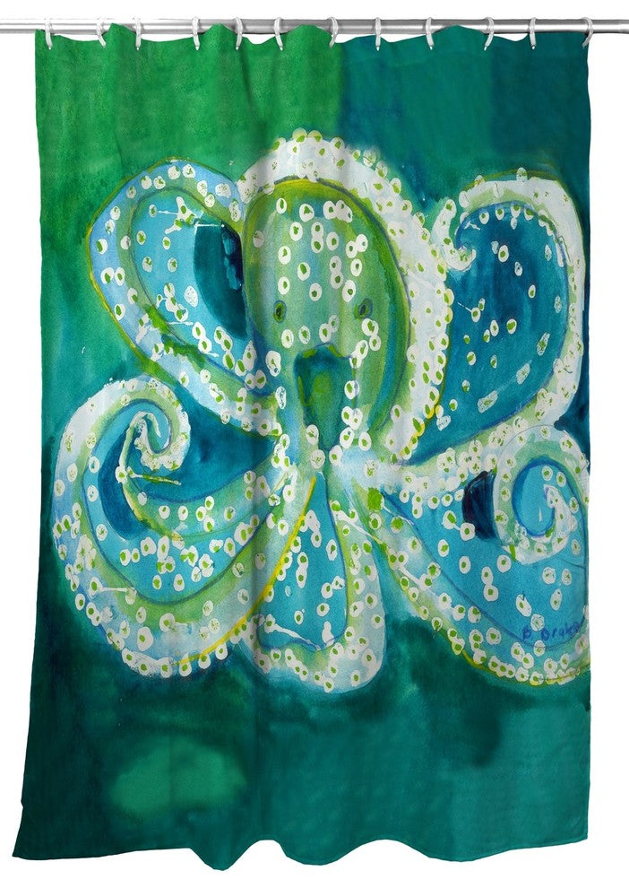 Betsy Drake Octopus Shower Curtain