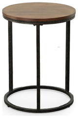 Jamie Accent Table, Chestnut/Black