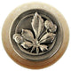 Horse Chestnut Wood Knob, Brilliant Pewter