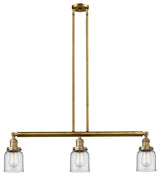 INNOVATIONS LIGHTING 213-BB-G52-LED Small Bell 3 Light Island Light
