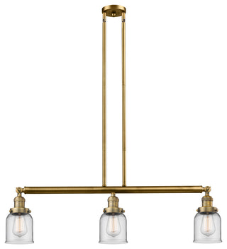 INNOVATIONS LIGHTING 213-BB-G52-LED Small Bell 3 Light Island Light