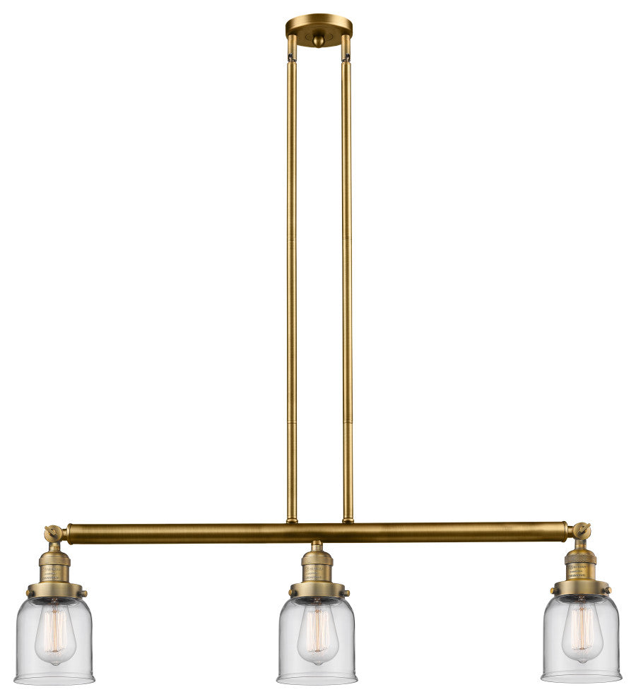 INNOVATIONS LIGHTING 213-BB-G52-LED Small Bell 3 Light Island Light
