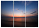 "Ko Samui Sea Sunrise Panorama" Metal Wall Art, 3 Panels, 36"x28"
