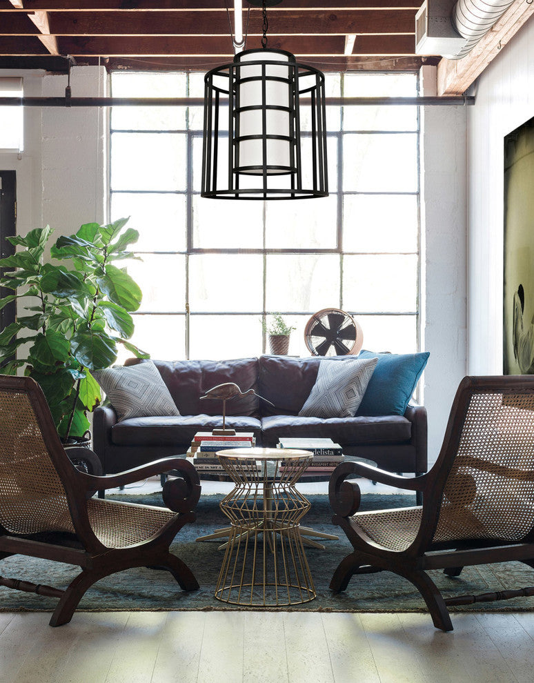 Hulton 6-Light Chandelier, Matte Black Finish