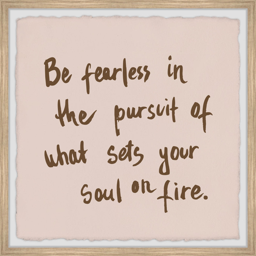 "Overcome Your Fears" Framed Painting Print, 32x32