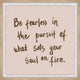 "Overcome Your Fears" Framed Painting Print, 32x32