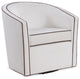Keely Swivel Chair, Cream