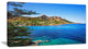 "Esterel Rocks Beach Coast in Blue" Seashore Wall Art, 40"x20"