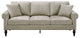 Furniture of America Elm Contemporary Chenille Upholstered Sofa in Light Brown