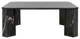 Safavieh Couture Daysi Marble Coffee Table, Black