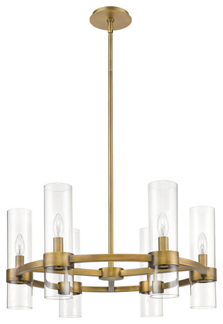 Zlite 4008-6RB 6-Light Chandelier, Clear