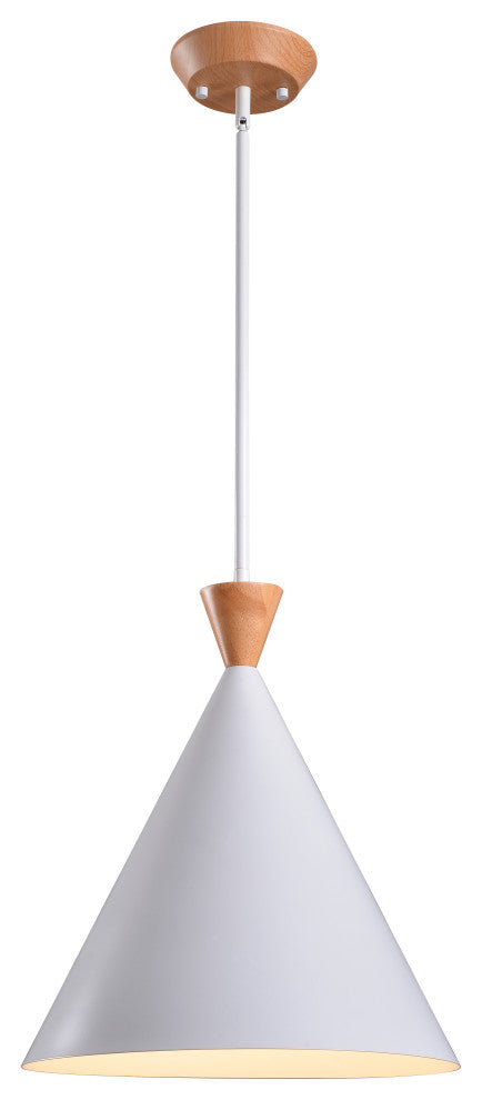 Kenroy 93301WH 1-Light Pendant, Cabell