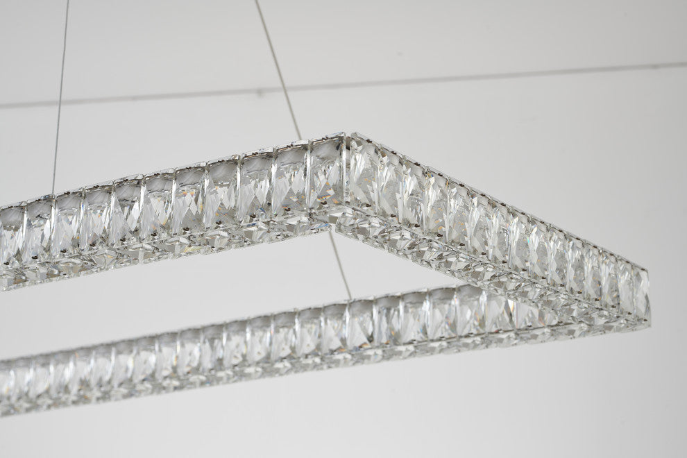 LED Rectangular Chrome Lighting Fixture