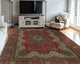 Fine Vintage Distressed Farangis Red Rug