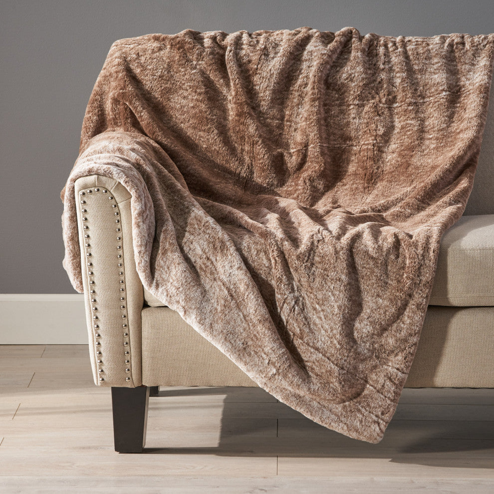 Bunny Faux Fur Throw Blanket
