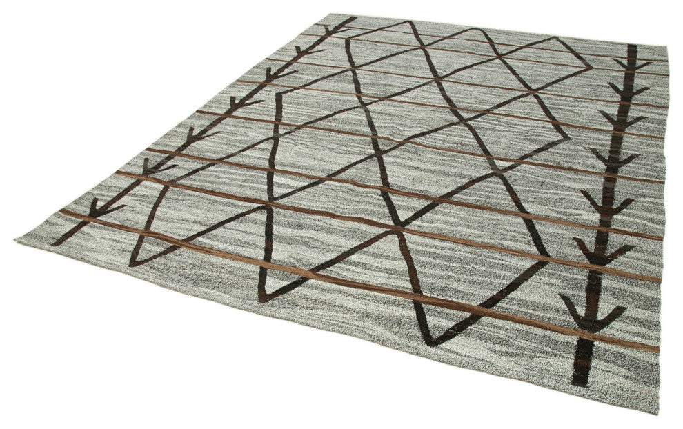 Rug N Carpet - Handwoven Turkish 8' 0'' x 10' 0'' Flatweave Wool Kilim Rug