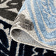 Omalley Modern Floral Area Rug, Blue & Gray, 8'10" X 12'2"