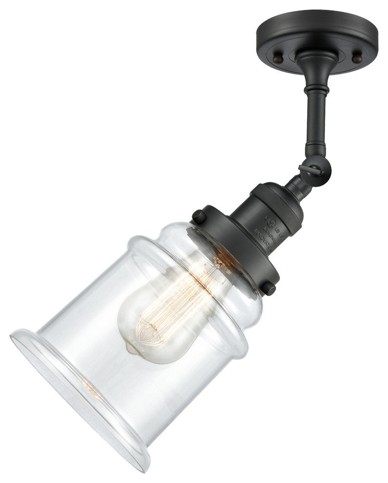 Innovations Lighting 201F-Bk-G182-Led 1 Light Dimmable Led Semi-Flush Mount