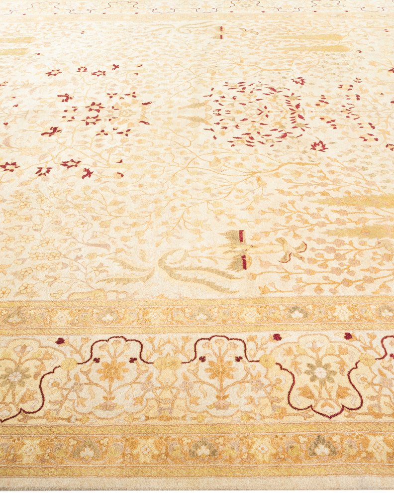 Mogul, One-of-a-Kind Hand-Knotted Area Rug Ivory, 9'4"x16'10"