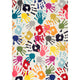 Nuloom Machine Made Contemporary Kids Handprint Collage Rug, Multicolor 6'7"x9'