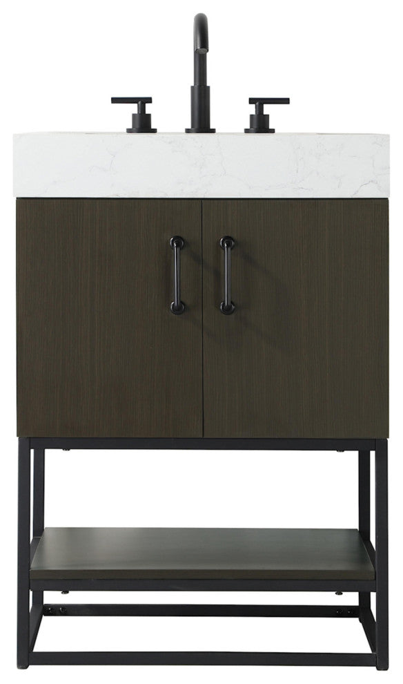 Elegant Lighting VF29224 Caroline 24" - Mocha Brown