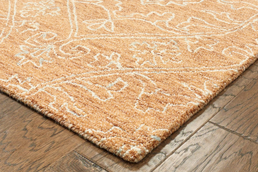 9" x 12" Rustic Floral Paradise Area Rug