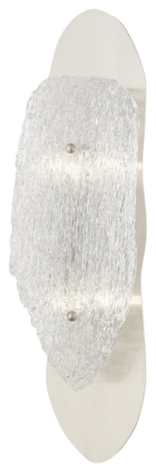 Brushed Nickel Sculprutal, Contemporary, Abstract, Artistic Wall Sconce