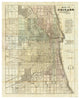 "Map of Chicago, 1857" Digital Paper Print by Rufus Blanchard, 31"x38"