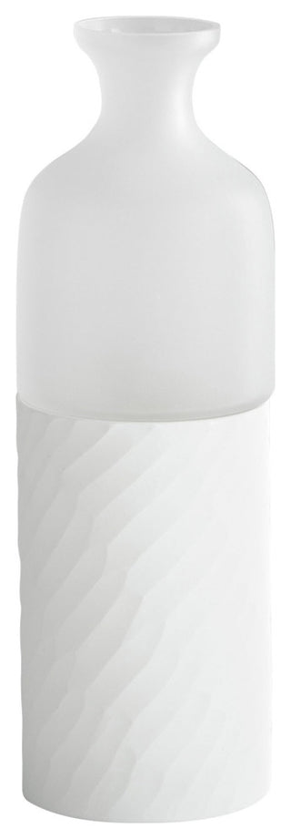 Sereno Vase, Clearand White